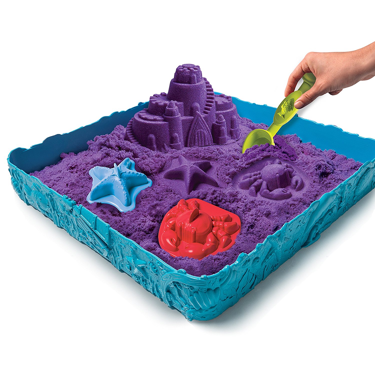 Набор Kinetic sand - Песок для лепки, песочница и формочки  